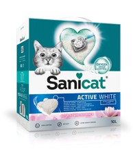 SANICAT Pijesak za mačke Active White Lotus Flower, 10 l