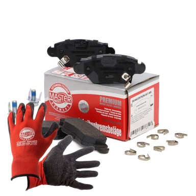 Radne rukavice, GLOVES-MS, crveni premaz, u setu s kočionim pločicama 13046039762N-SET-MS