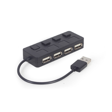 GEMBIRD USB razdjelnik UHB-U2P4-05, 4 priključka, USB 2.0, s prekidačem