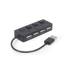 GEMBIRD USB razdjelnik UHB-U2P4-05, 4 priključka, USB 2.0, s prekidačem