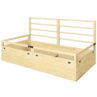 HOMESTAR Povišeni vrtni krevet s rešetkom 10310329 cm, crni