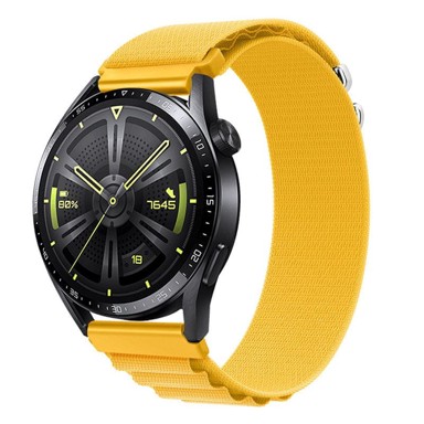 B-STRAP Nylon Loop remen za Garmin Vivoactive 5, yellow