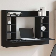 Radni stol 105x48x75 cm od konstriranog drva, crni