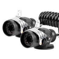 AMIO Rastezljivi kabel TIR 2×7 PIN tip EBS, 5 m, 24 V, AMIO-04383