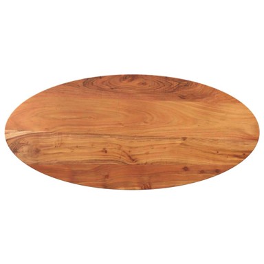 Stolna ploča ovalna 140 x 60 x 2,5 cm, masivno drvo bagrema, 25 mm, prirodno bagremovo drvo