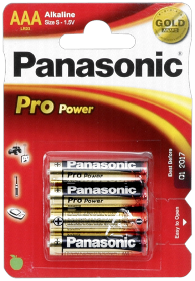 PANASONIC Baterije Pro Power AAA LR03, 60x4