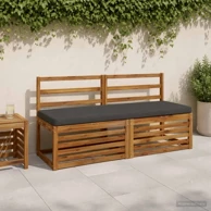 Jastučić za klupu Vught 140 x 50 cm melange, antracit