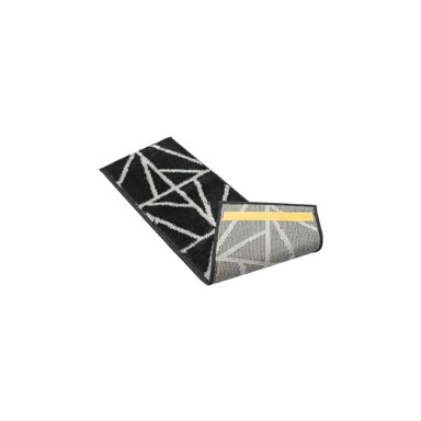 MILA HOME Crni set tepiha za stepenice 13 kom, 22x73 cm, Striped