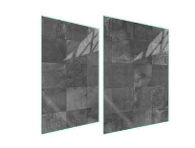TMK Staklena zaštita za štednjak ili ploču za kuhanje 70x52, grey