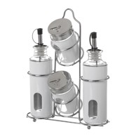 CASA SELECCIÓN Set za ocat i ulje 4 kom sa stalkom