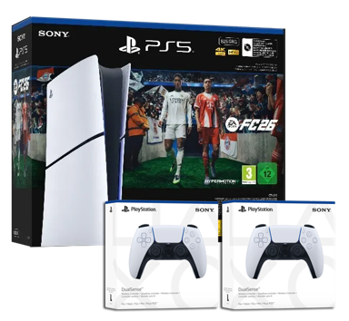 SONY Gaming konzola PlayStation 5 Digital + EA Sports FC 26 (VCH), 2× DualSense