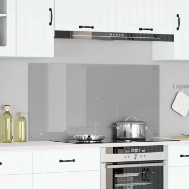 Kuhinjska pozadina svijetlosiva 120x60x0,6 cm kaljeno staklo