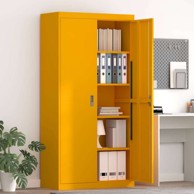 Ormarić za pohranu s pohranom 2 kom 90 x 40 x 180 cm, žuti