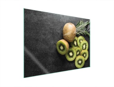 TMK Staklena zaštita za štednjak ili ploču za kuhanje 70x52, kiwi
