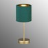 FISCHER & HONSEL Zelena/u zlatnoj boji metalna stolna lampa s tekstilnim sjenilom (visina 34 cm) Aura 