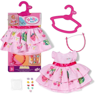 BABY BORN Haljina za lutku, Dress with Pinplay, 43 cm
