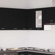 Kutni ormar 57x57x60 cm, crni hrast