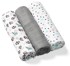 BABYONO Bambusove pelene, 3 komada, sive