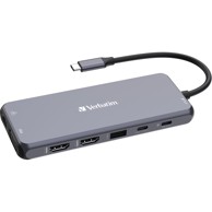 VERBATIM Docking stanica CMH-14 Multiport, USB-C Pro, 14u1