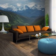 Foto tapeta Spring mountain landscape 400x309