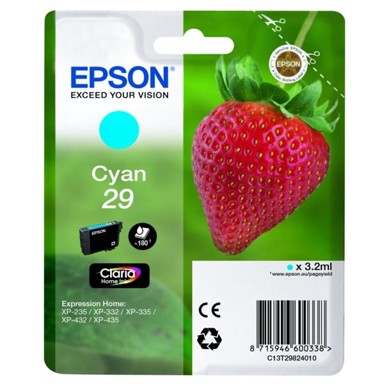 EPSON Tinta, T2982, original, cijan