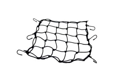 Mreža za prtljagu 6, kuka, crna