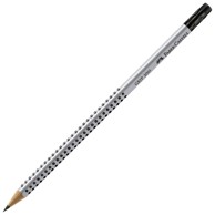 FABER-CASTELL Grafitna olovka B s gumicom Grip 2001 117201, srebrna