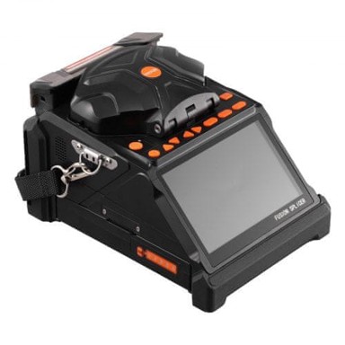VEVOR Fiber Fusion Splicer, 6 motora, poravnanje jezgre i omotača, 20 x 14.4 x 12.8 cm