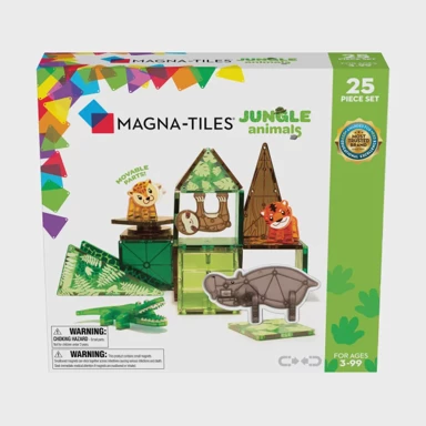 MAGNA TILES Životinje od magnetnih kockica, Jungle Animals, 25 komada