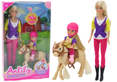 ANLILY Set lutaka, S djetetom i ponijem, farma konja