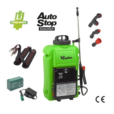 PAPILLON Prskalica leđna PSB 12 l aku 12 V 8 Ah Li-ion