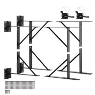VEVOR Nosač za vrata 305 x 195 x 38 mm željezni, crni