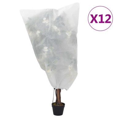Navlake od flisa za biljke s vezicom 8 kom 70 g/m² 0,8 x 1,2 m
