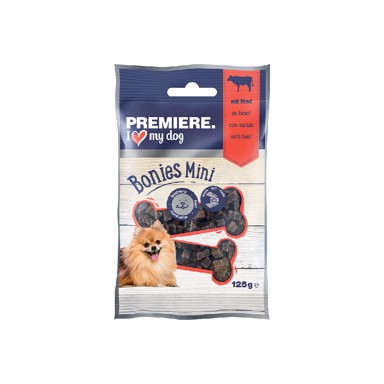 PREMIERE Poslastica za pse Bonies Mini govedina 125 g