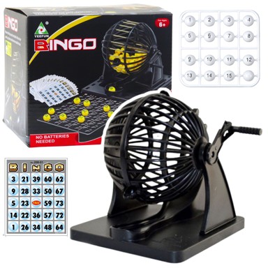 Obiteljska igra Bingo, 80 kuglica, 20 kartica, uređaj za izvlačenje