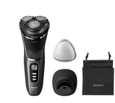 PHILIPS Aparat za brijanje S3343/13, bežična uporaba, za mokro i suho brijanje, crni
