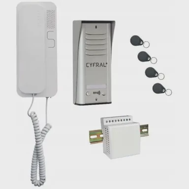 ORNO Interkom CYFRAL COSMO 1-TENANT, srebrni