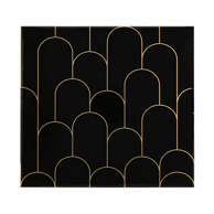 NIKCORP Vinilne naljepnice za pločice (10 kom) 30x30 cm, crna