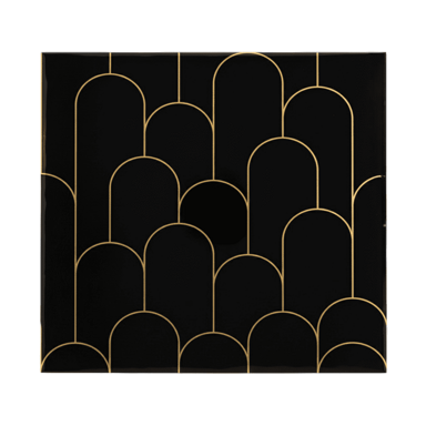 NIKCORP Vinilne naljepnice za pločice (10 kom) 30x30 cm, crna