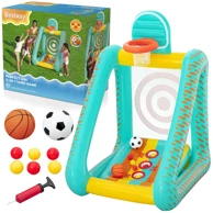 BESTWAY Vrtna igra 3-u-1 52813, košarka + nogomet + gol, 127x109x178 cm