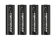 ESPERANZA Crne, punjive baterije AA ni-mh 2600 mAh, 4 kom