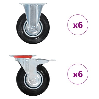 Kotačići 12 kom 125 mm