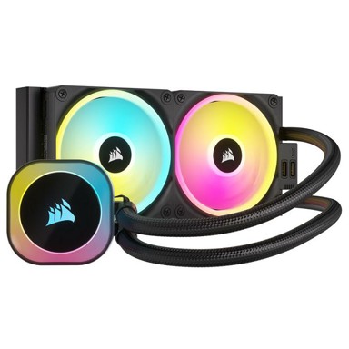 CORSAIR Vodeno hlađenje iCUE LINK H100i RGB, 240 mm, crno