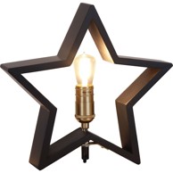 STAR TRADING Crni svjetlosni ukras s božićnim motivom Lysekil