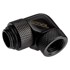 ALPHACOOL Kutni adapter 90° Eiszapfen, rotirajući, G1/4 vanjski na G1/4 unutarnji navoj, crna
