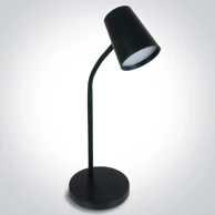 Stolna lampa, LED 5W, dimabilna, 230V, EU utikač, crna