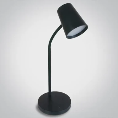 Stolna lampa, LED 5W, dimabilna, 230V, EU utikač, crna