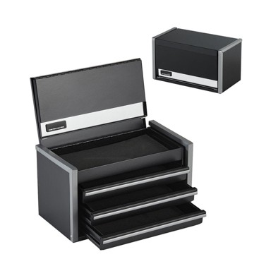 VEVOR Kutija za alat s mini ladicom 21,8x11,8x12 cm, crna