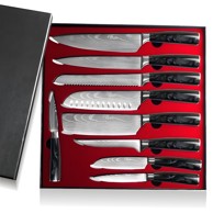 Set kuhinjskih noževa BL-13827, 9 kom, crni