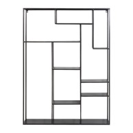 LIGHT & LIVING Crna etažna metalna polica Talara 